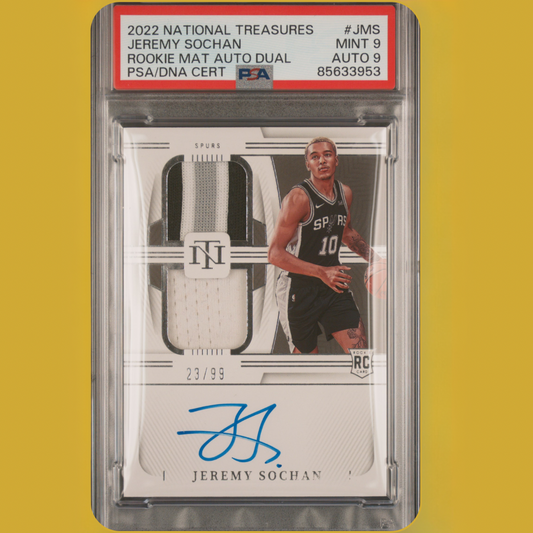 2022 NATIONAL TREASURES
JEREMY SOCHAN DUAL RPA PSA/AUTO 9