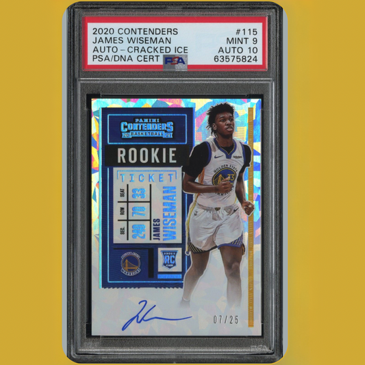 2020 CONTENDERS
JAMES WISEMAN
AUTO- CRACKED ICE PSA 9 AUTO 10